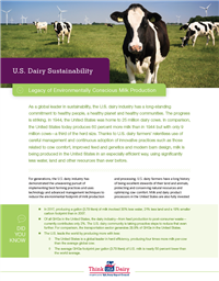 La Sustentabilidad de los Lácteos de EUA